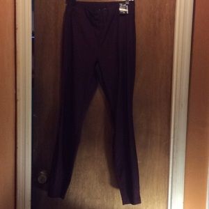 Wine stretch pants